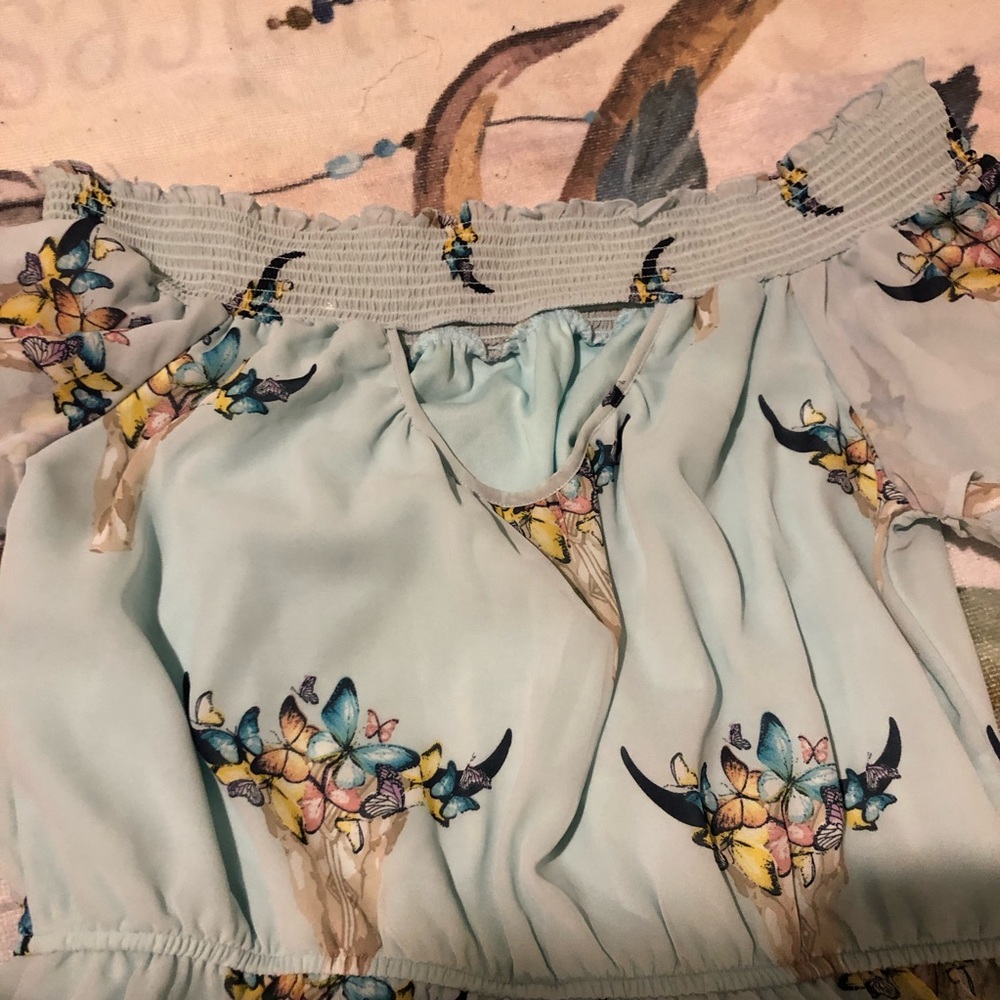 Floral Steer Romper - Picture 6 of 7